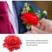 Flower Hairpin Wedding Sweet Rose Brooch Party Hair Clip Jewelry Accessories Red Clips Barrettes  - Buy Online on GoSupps.com