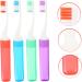 Shop TOVINANNA 12 Pack Collapsible Travel Toothbrush - Perfect for Hotels & Kids | Portable Mouth Cleaning Brush | Essentials for Travel - Buy Online on GoSupps.com