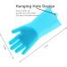 Dishwashing Gloves Silicone Multifunctional Reusable Housework Gloves Thick Heat Insulation Cleaning Magic Kitchen Gloves with Sponge Scrubbers for Washing Bathroom Kitchen Car and More (Blue) - Buy Online on GoSupps.com