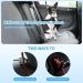 Mi Metty Dog Car Harness with Coated Wire Rope Safety Restraint - 32 inch Black+Black - Buy Online on GoSupps.com