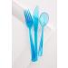 18 Piece Turquoise Blue Plastic Cutlery Pack (6 Forks 6 Knives 6 Dessert Spoons) - Buy Online on GoSupps.com