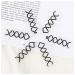 LEBQ Black Spiral Hair Clip - 20 Pcs - Perfect for DIY Hairstyles Bun Pins & Hair Accessories | International Shipping Available - Buy Online on GoSupps.com