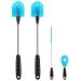 Unifun water bottle brush set long handle 3-in-1 stainless steel water bottle flush cleaning for narrow neck bottles sports bottles baby bottles coffee cups cups bottle (longer longer size