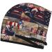 American Flag Patchwork Coral Velvet Dry Hair Cap | Best for Home Travel Pool Parties & Baths - Shop Now - Buy Online on GoSupps.com