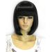 wig Women Short Straight Hair Wig Black Heat Resistant Cospaly Party Black