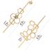 CAIRIAC Honeycomb Hair Clips Slide Hairpins Minimalist Bee Hair Barrette Bun Hair Pins Metal Hair Slide with Stick Creative Hair Accessories for Women Girls Gifts (Gold) - Buy Online on GoSupps.com