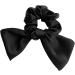 Wendalern Black Headband Headwear Bow Bowknot Scrunchies Elastic Hair Ties Ropes Ponytail Holder Accessories Simple Ponytail for Women Girls - Buy Online on GoSupps.com