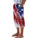 Cotton Linen Cropped Capris Pants for Women | Summer Loose Fit Trousers | Floral Beach Pants with Pockets - Red-04 XXL - Buy Online on GoSupps.com