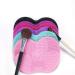 Ogquaton Silicone Makeup Brush Cleaning Mat - Portable Cosmetic Brush Cleaner for Women - Creative & Useful Black Cleaning Pad - Buy Online on GoSupps.com