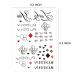 6-Sheet Halloween Fake Temporary Tattoo Stickers for Women, Girls & Kids - Perfect for Halloween Costume Party Makeup - Buy Online on GoSupps.com