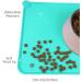 Toplory Waterproof Non-Slip Silicone Bowl Pad for Dogs & Cats - 53x37cm Turquoise Feeding Mat - Buy Online on GoSupps.com