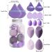 Mxshc Makeup Blender Sponge Set Beauty Set Blender Sponges | Concealer Sponge Facial Makeup Beauty Sponges for Cream Powder Application Purple - Buy Online on GoSupps.com