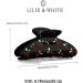 LILIE&WHITE Acrylic Hair Clips For Women Cherry Hair Clip Black Hair Clips With The Rhinestone Pattern In Red Cherry Hair Clip With Claw Hair Clips For Thick Hair Strong Hair Fix Claw Clips HC21221B - Buy Online on GoSupps.com