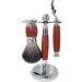 Lefeda Simply Men's Shaving Brush & Razor Set - Stylish Barber Shop Tools - Pro Rack Men's Grooming Kit - Silver 9.5x16cm - Buy Online on GoSupps.com