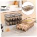 Hohopeti Box Egg Carton to go Food containers with lids Egg Dispenser Egg Tray Carrier Household re-usable - Buy Online on GoSupps.com