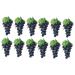 Artibetter 12 Pcs Artificial Bunch of Grapes Faux Greenery Garland Greenery Wreath Mini Decor Shop Window Decoration Lifelike Wet Grape Clusters Simulation Fake Grape Fake Grape Models Starch Blackx2pcs 10X14CMx2pcs