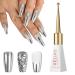 Silver Nail Polish Chrome Gel Nail Polish Metallic Painting Gel Reflective Gel Nail Art for Drawing Lines Soak Off/Led Nail Gel Metal Polish Super Shine Nail Varnish for DIY Art Gel