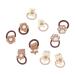 Gerulyss 10 Pcs Coffee Hair Elastic Ties Cartoon Flower Beige Hair Scrunchies Coffee Color Bear Paw Ponytail Holder Hair Tie Cute Bear Hair Band Happy Cat Hair Rope Cute Hair Accessories