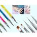 SINEN 5 Pcs Double Ended Nail Design Brushes - Nail Painting Brush Pen Set for Home DIY and Salon - Buy Online on GoSupps.com