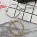 Stylish 2pcs Women's Hollow Round Geometric Metal Hair Clips - Gold & Silver - Buy Online on GoSupps.com