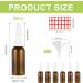 Omevett 6 Pcs Nasal Spray Bottle 30ML Empty Amber Glass Nasal Spray Bottles Refillable Fine Mist Sprayers Portable Nasal Spray Bottles Container with 6 Pcs Funnels and Labels for Saline Essential Oils - Buy Online on GoSupps.com