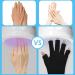 Tiesome UV Protective Gloves for Gel Nail Lamps - 2 Pairs of Professional UPF50+ Fingerless Gloves for Manicure & Hand UV Protection (Black) - Buy Online on GoSupps.com
