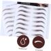 Healeved 4pcs Eyebrow Stickers Brown Eyebrow Sticker Eyebrow Trimming Water Transfer Paper with Ink 6d - Buy Online on GoSupps.com