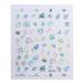 Hot Manicure Tropical style DIY Beauty Bronzing Galaxy Geometry Water Transfer Paper Nail Stickers Palm Pattern(12) Style12