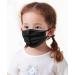 100PCS Kids Black Disposable Face Masks 3 Ply Breathable for 4-12 Ages Boys and Girls - Buy Online on GoSupps.com