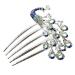 DOITOOL Womens Barrettes for Hair Wedding Hair Pins Rhinestone Bridal Comb Rhinestone Headpiece Crystal Hair Comb Hair Barrette Wedding Hair Comb Hair Clamp Bride Blush Pearl