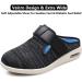 Women's Diabetic Slippers - Wide Width Walking Shoes 9 X-Wide Gray - Adjustable Closures for Edema, Plantar Fasciitis, Bunions, Arthritis, Swollen Feet - Buy Online on GoSupps.com