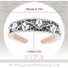 Flayem Rhinestone Headband Sparkly Crystal Headband Glitter Paddle Wide Hairband Gorgeous Banquet Hair Hoop Accessories for Women and Girls (Black White) - Buy Online on GoSupps.com