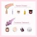 Euduq 8-Piece Makeup Sponge Set | Beauty Blender for Liquid Foundation & Powder | Light Pink Cosmetics Washing Pads - Buy Online on GoSupps.com