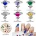 LLNSE 18-Piece 3D Nail Art Charms Saturn Stones Kit - DIY Nail Decoration Rhinestones and Gems for Crafting and Jewelry - Buy Online on GoSupps.com