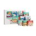 6 Pcs Baby Books Toys 0-6 Months Soft Chewing Cloth Book Set Bath Toys for Infants 6-12M Crinkle Paper Baby Sensory Educational Learning Toys for Boy Girl