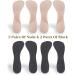 CB 4 Pairs Arch Support Insoles Silicone Gel - Shock Absorption for Women's High Heel Shoes - Nude & Black Style A - Buy Online on GoSupps.com