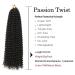 Buy 7 Packs of 18-Inch Passion Twist Crochet Hair - Water Wave Hair Extensions for Long Bohemian Styles (1B#) - International Shipping Available - Buy Online on GoSupps.com