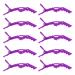 ZEVONDA 10Pcs Crocodile Clips Hair Barrettes - Professional Women Girl Crocodile Hair Sectioning Clips Styling Hair Clips Clamp with Nonslip Grip and Wide Teeth Purple Purple(10PCS)
