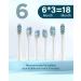 Electric Toothbrush Sonic Toothbrushes with 6 Brush Heads Sonic Electric Toothbrushes Fast Charge 3 Hours Last 60 Days Rechargeable Electric Toothbrush for Adults and Kids White 1 count (Pack of 1) - Buy Online on GoSupps.com