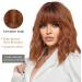 OUFEI Short Wave Auburn Bob Wig with Bangs - 14 Inches - Buy Online on GoSupps.com