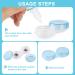 50 Pack Contact Lens Cases - Cute Leak-proof & Bulk Transparent Contact Cases in 5 Colors for Home & Travel - Buy Online on GoSupps.com