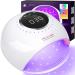 82W UV Nail Lamp 41 LED Beads Quick Curing UV Light for Gel Nails Dryer with Auto Sensor 3 Timers & LCD Display Professional UV Led Nail Lamp Salon-Quality Gel Nail Polish Dryer for Home Parties White