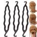 HeiHy 10pcs Plastic Double Hook Hair Clip Hair Bun Maker Hair Bun Maker Hair Styling Tool