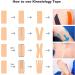Pre-Cut Y Kinesiology Tape - 20pc Black Elastic Sports Tape for Muscle Pain Relief and Joint Protection - Buy Online on GoSupps.com