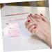 VINTORKY Nail Art Brush Cup Art Plate Crystal Glass Pink Square 5.70X5.40X5.40CM Pink - Buy Online on GoSupps.com
