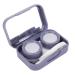 Contact lens container set portable travel contact lens container holder-box storage set for daily use in the outdoor office (light purple)