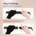 CkeyiN 32mm Professional Ceramic Curling Wand for Long Beach Waves - Adjustable Temperature, Dual Voltage - Includes Heat-Resistant Glove - Black - Buy Online on GoSupps.com