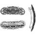 Hairpin Vintage Hair Clip Knot Hair Pins Hollow Alloy Silver Hair Accessories for Women Girls - Buy Online on GoSupps.com