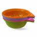 Baby Feeding Bowl with easy handle Toddler Food Weaning Snack Bowls Children Ideal For Kids Toddlers BPA FREE Microwave And Dishwasher Safe Stackable Perfectly Simple Bright 2pc (ASSORTED COLOR)