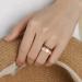 Egnaro Thin Stackable Silicone Wedding Bands Women - SETA-Bronze Metallic Silver Light Rose Gold Pink Sand - Size 10(19.8mm) - Buy Online on GoSupps.com